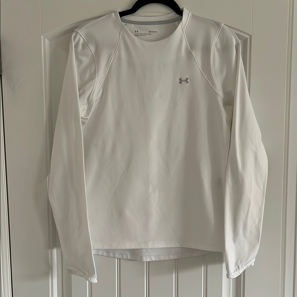 Under Armour White Long Sleeve Tee